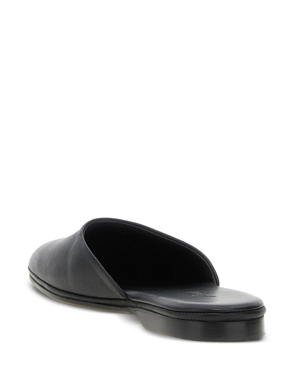 Brioni  leather almond-toe mules