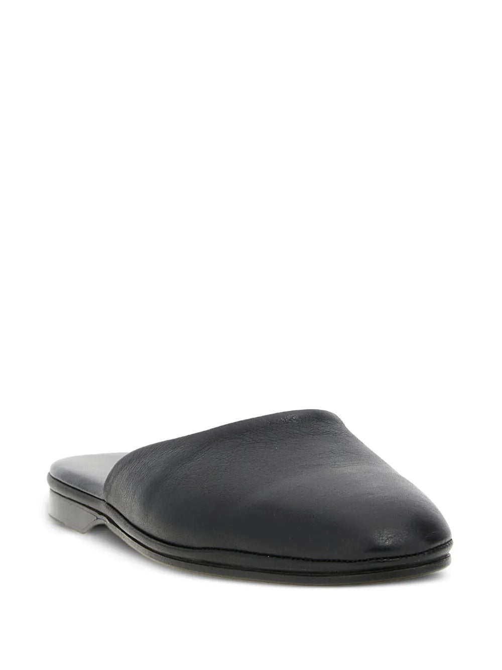 Brioni  leather almond-toe mules