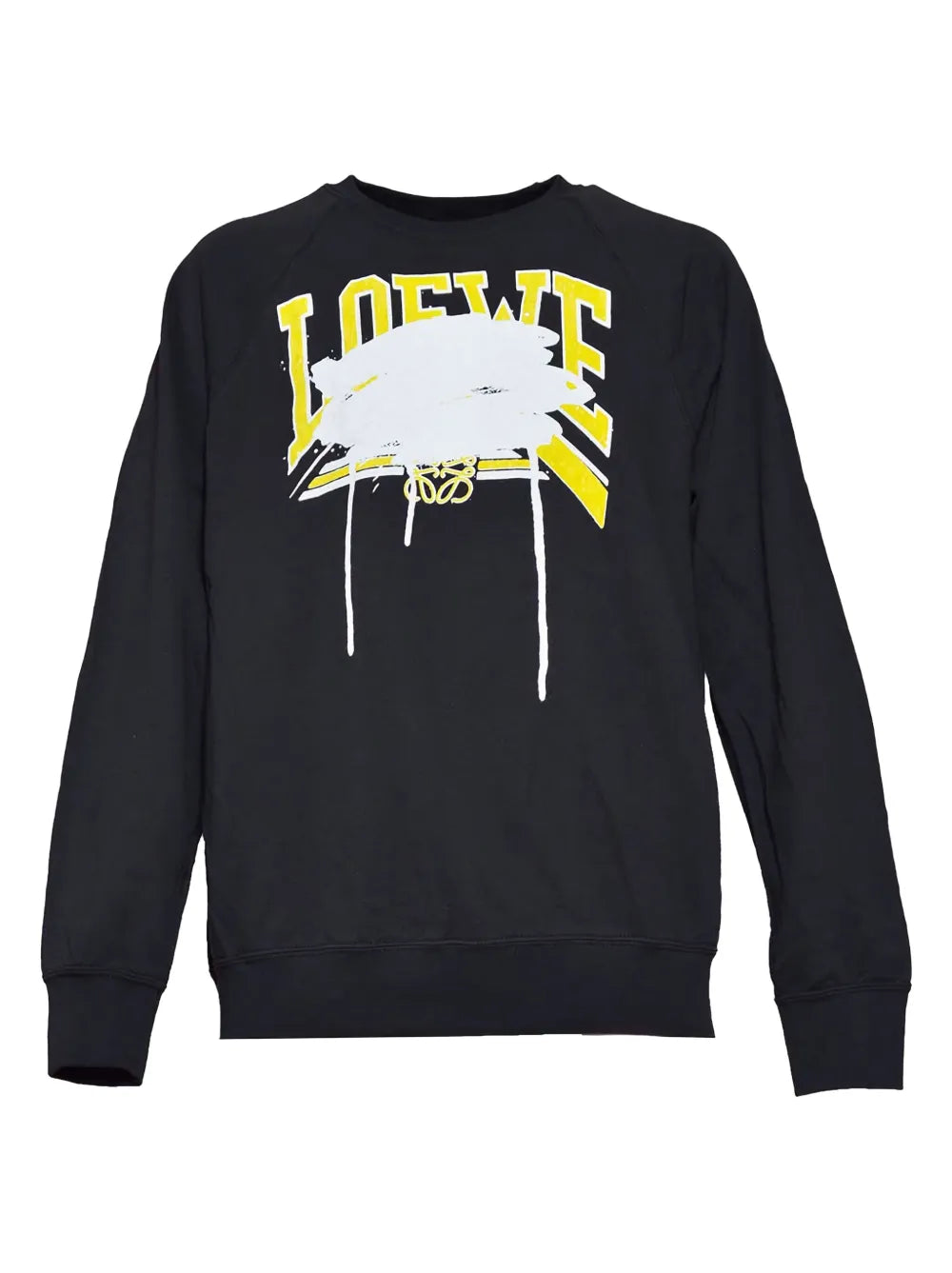 Black Score  paint-splattered logo sweatshirt