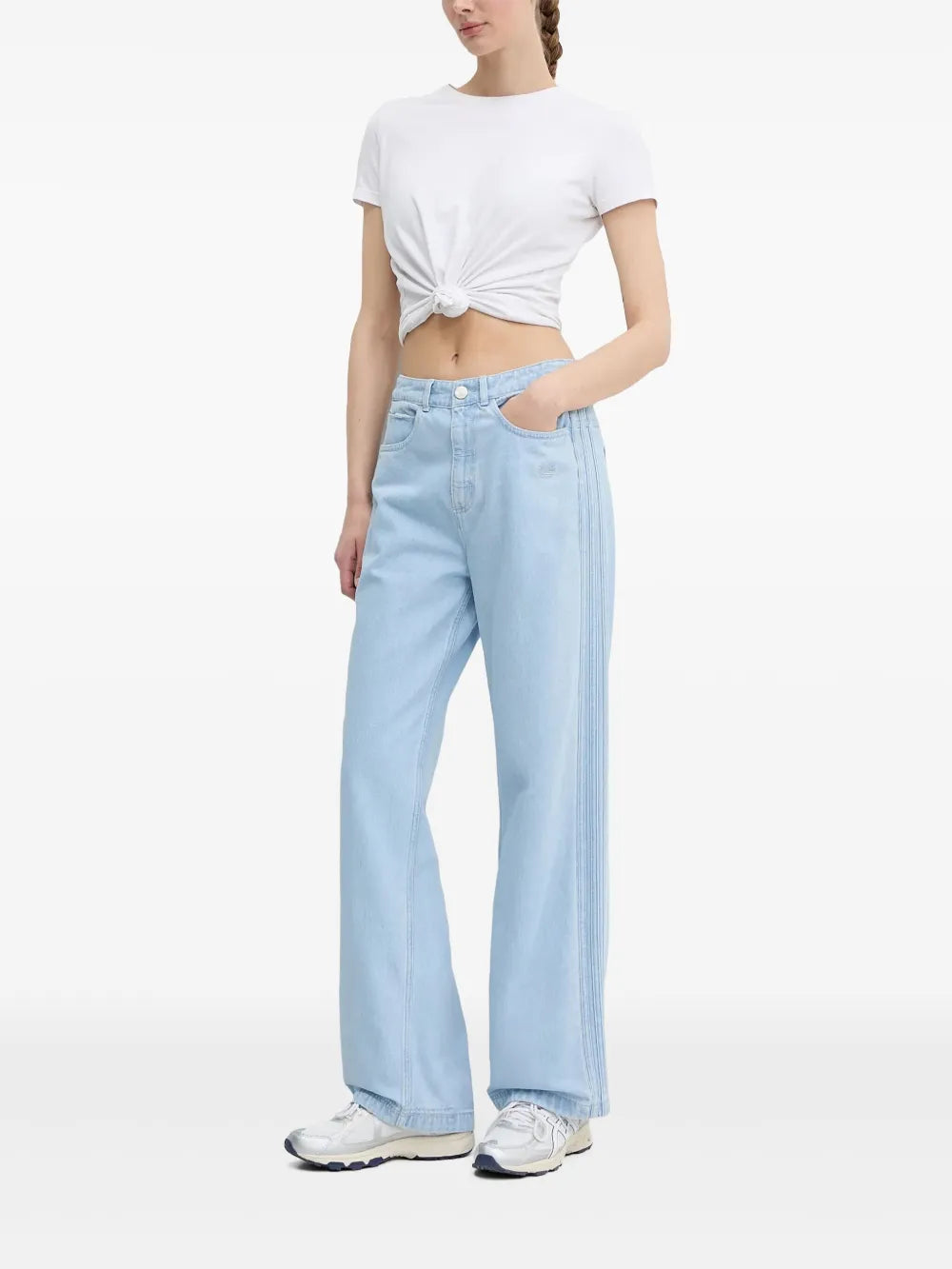 adidas  stripe-detail jeans