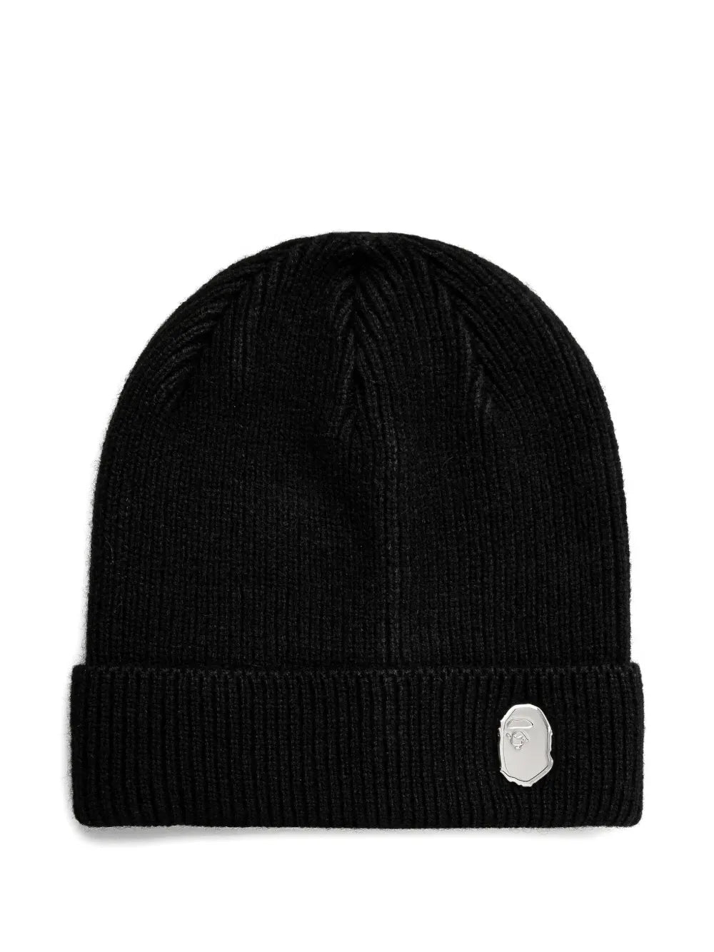 A BATHING APE®  ribbed-knit logo beanie