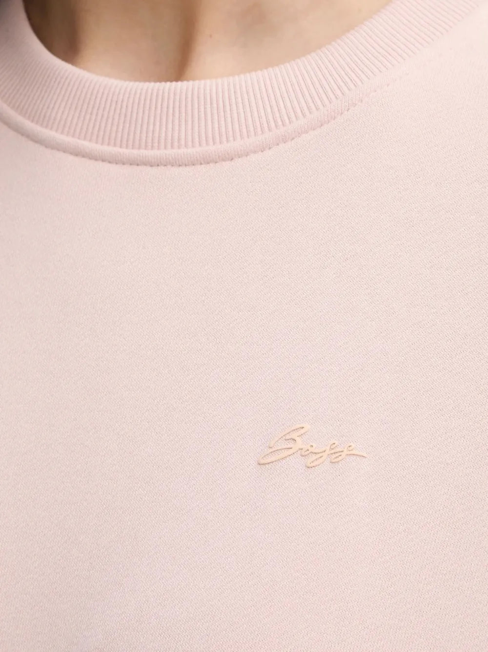 BOSS  rubberized-logo crew-neck sweatshirt