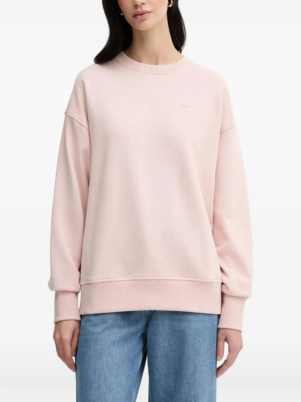 BOSS  rubberized-logo crew-neck sweatshirt