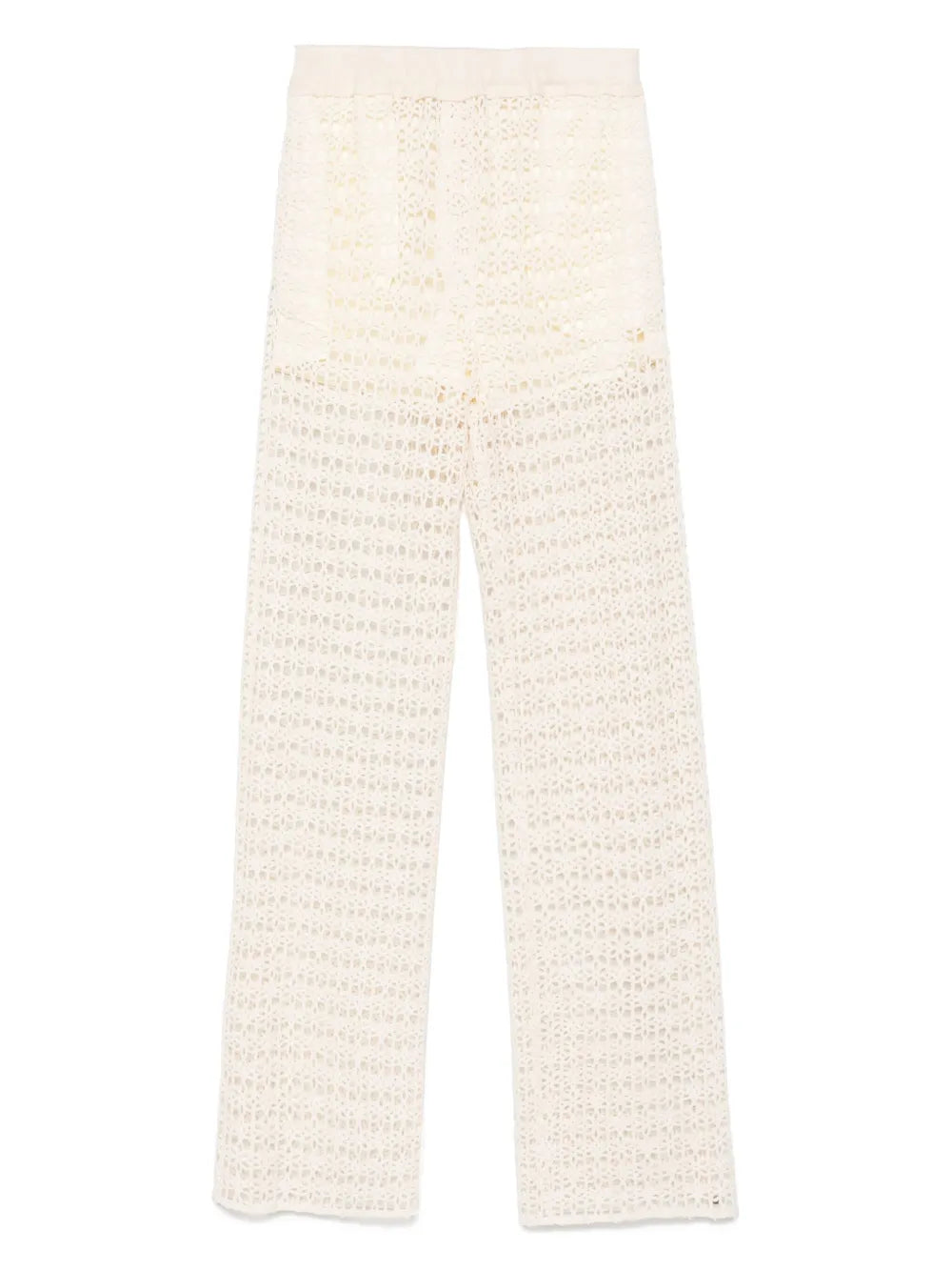 Alysi Macramé high-waisted trousers
