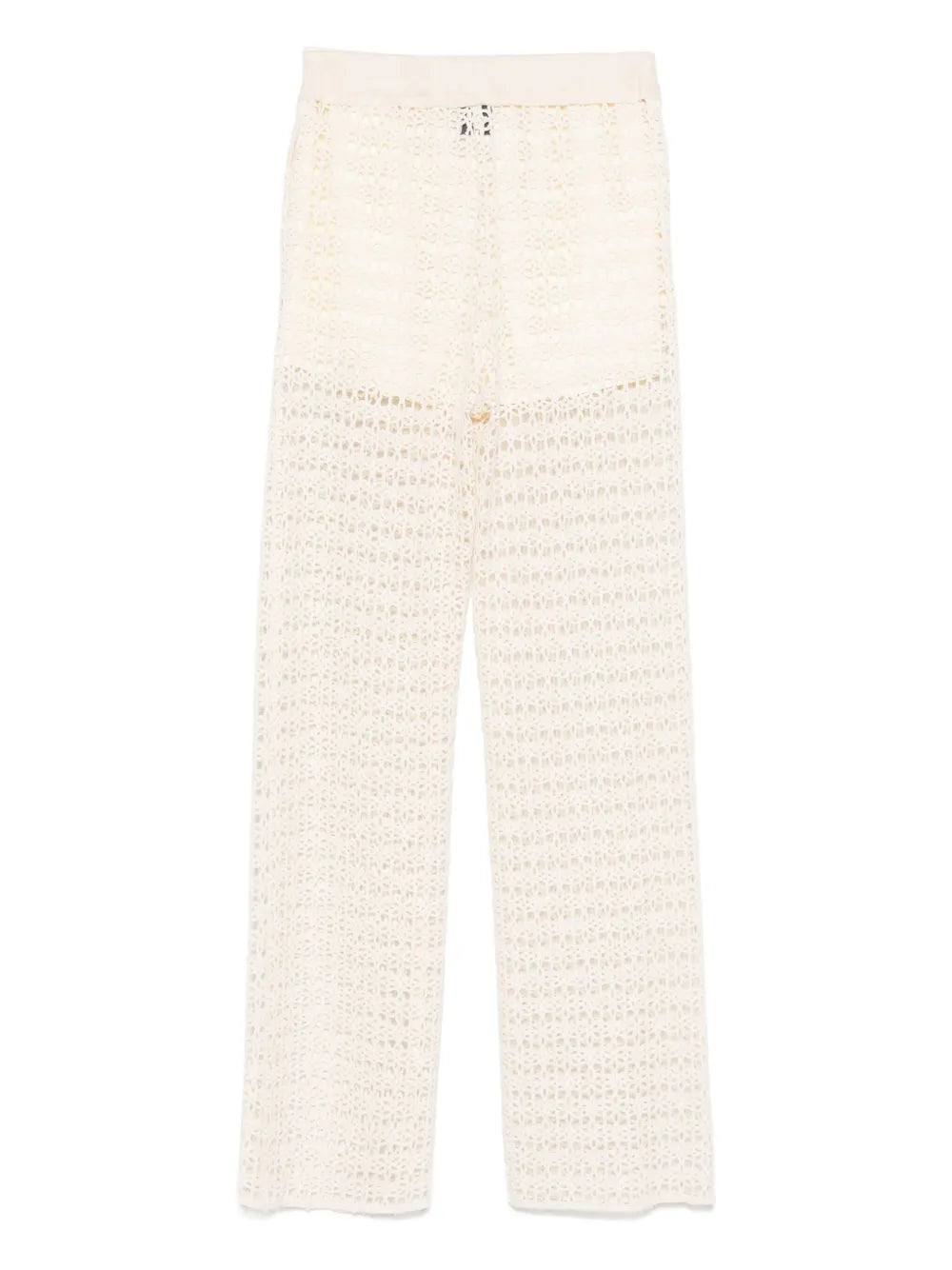Alysi Macramé high-waisted trousers