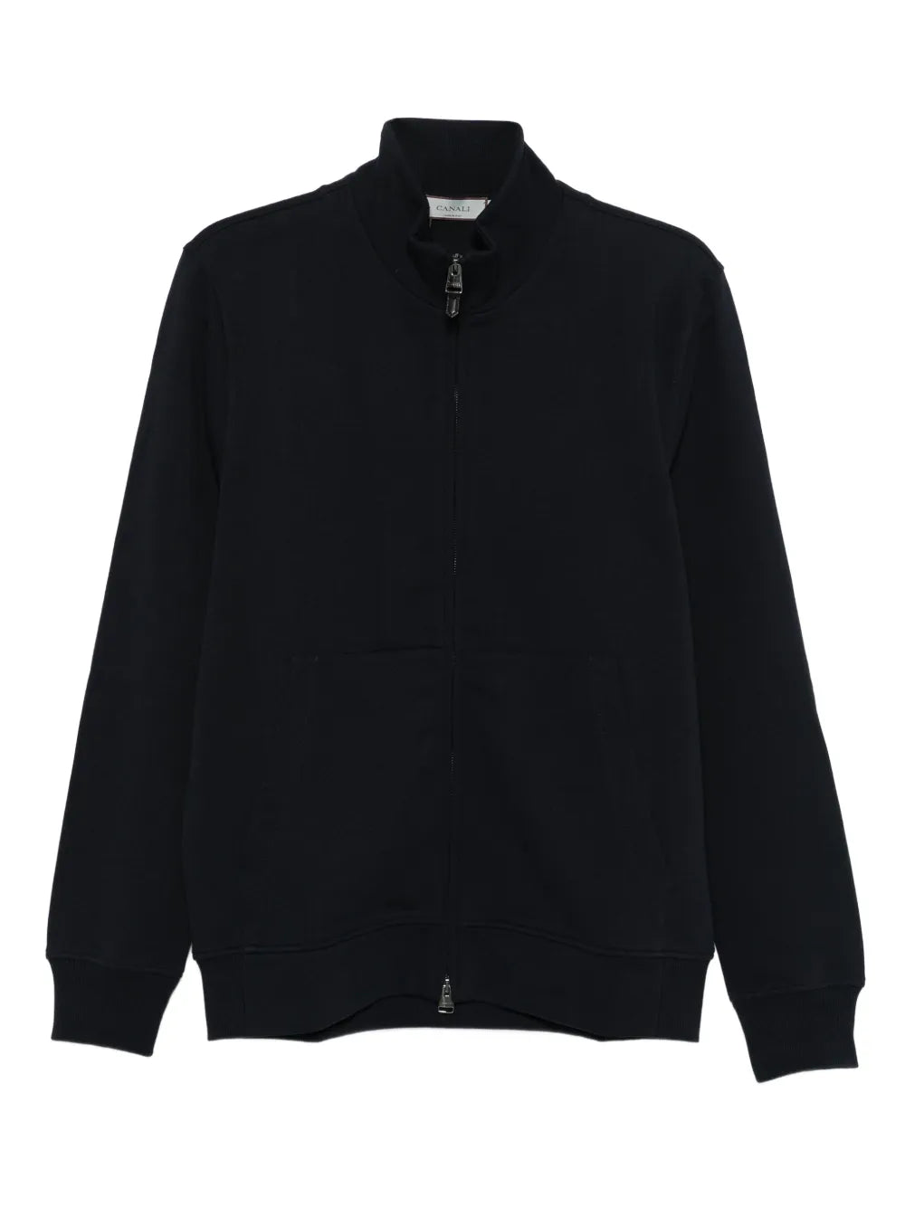 Canali zip-up cotton sweatshirt