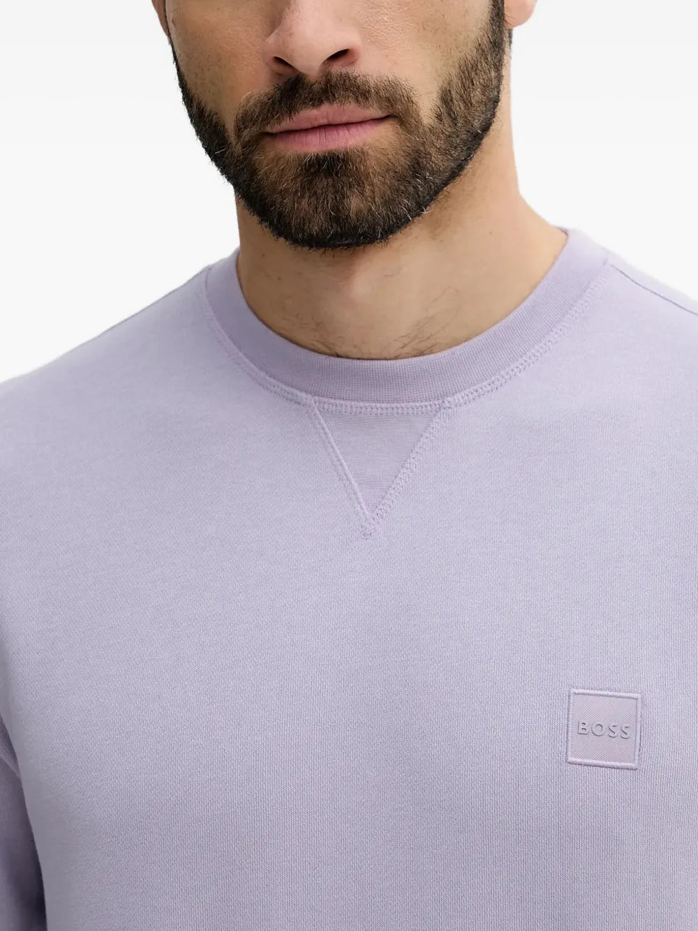 BOSS  logo-patch sweatshirt