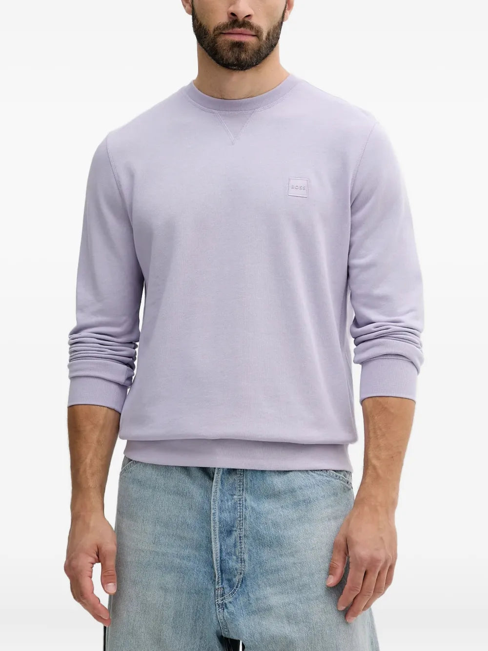 BOSS  logo-patch sweatshirt