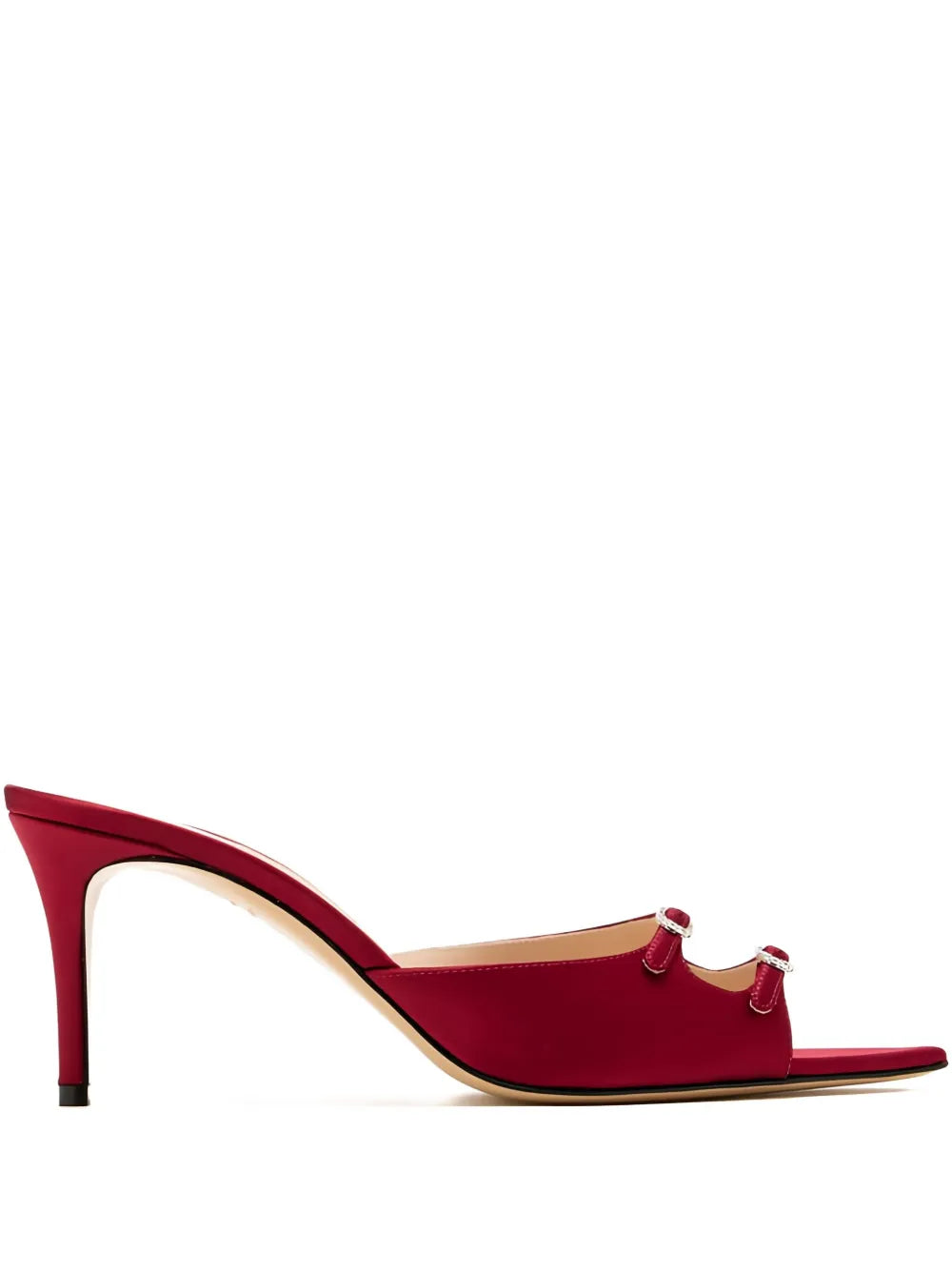 Andrea Wazen  75mm Carol crystal-buckle mules