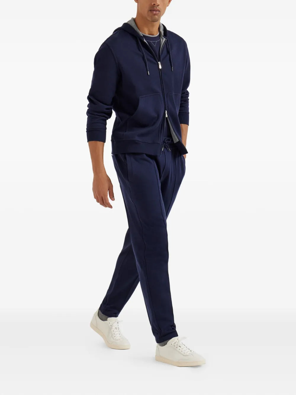 Brunello Cucinelli logo-embroidered T-shirt