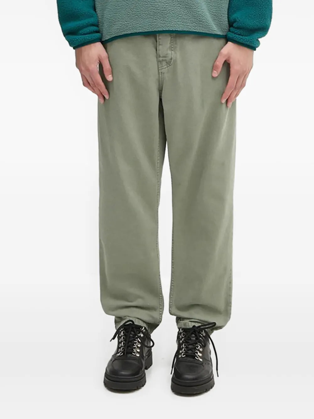 Carhartt WIP  logo-patch straight-leg jeans