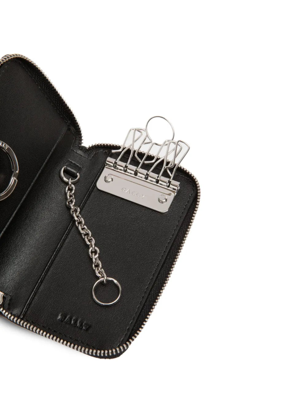 Bally  embossed-leather key case
