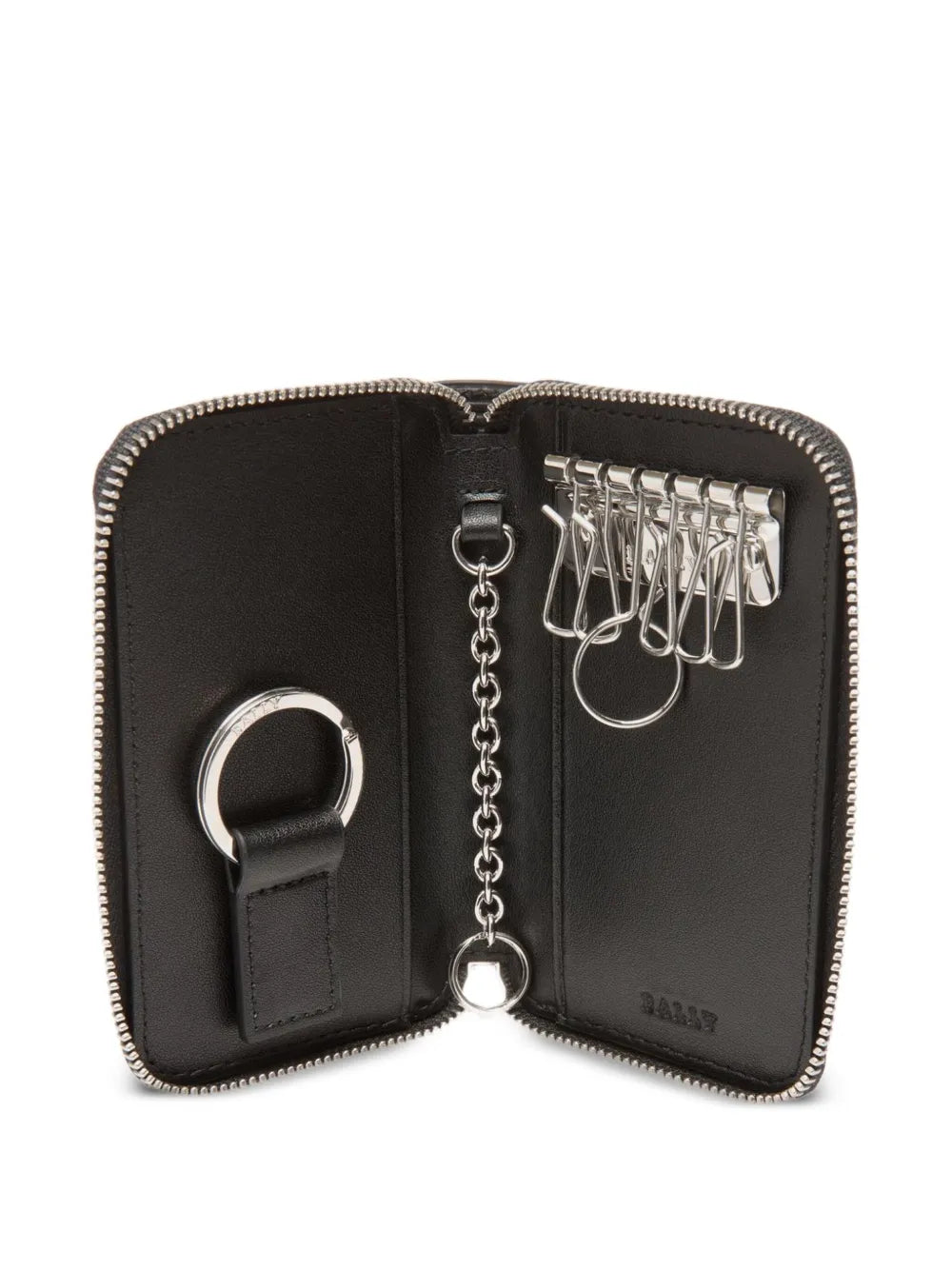 Bally  embossed-leather key case