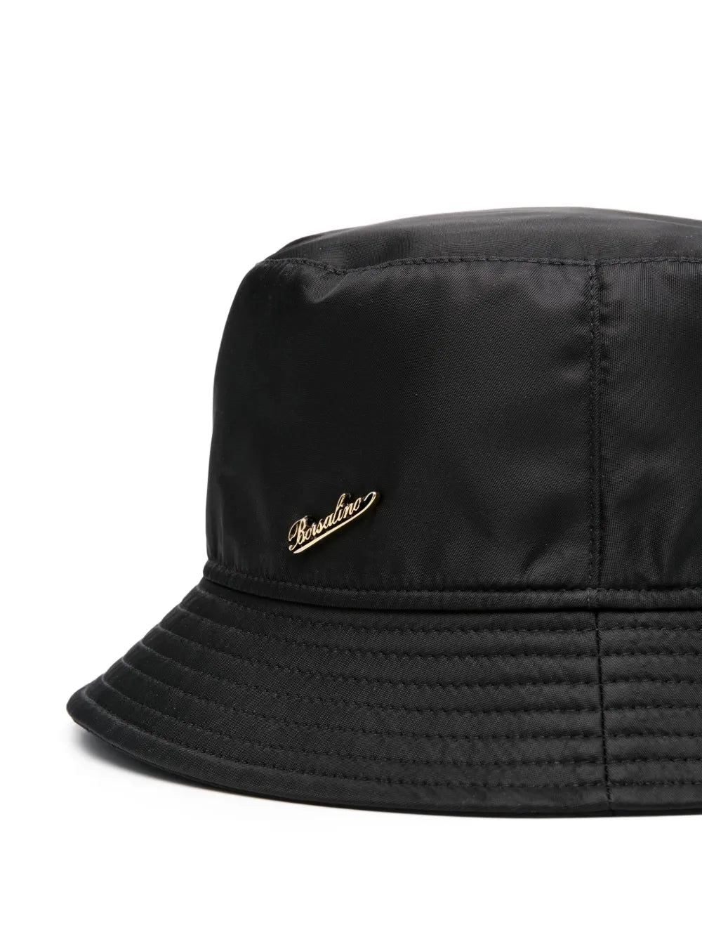 Borsalino  logo-plaque bucket hat