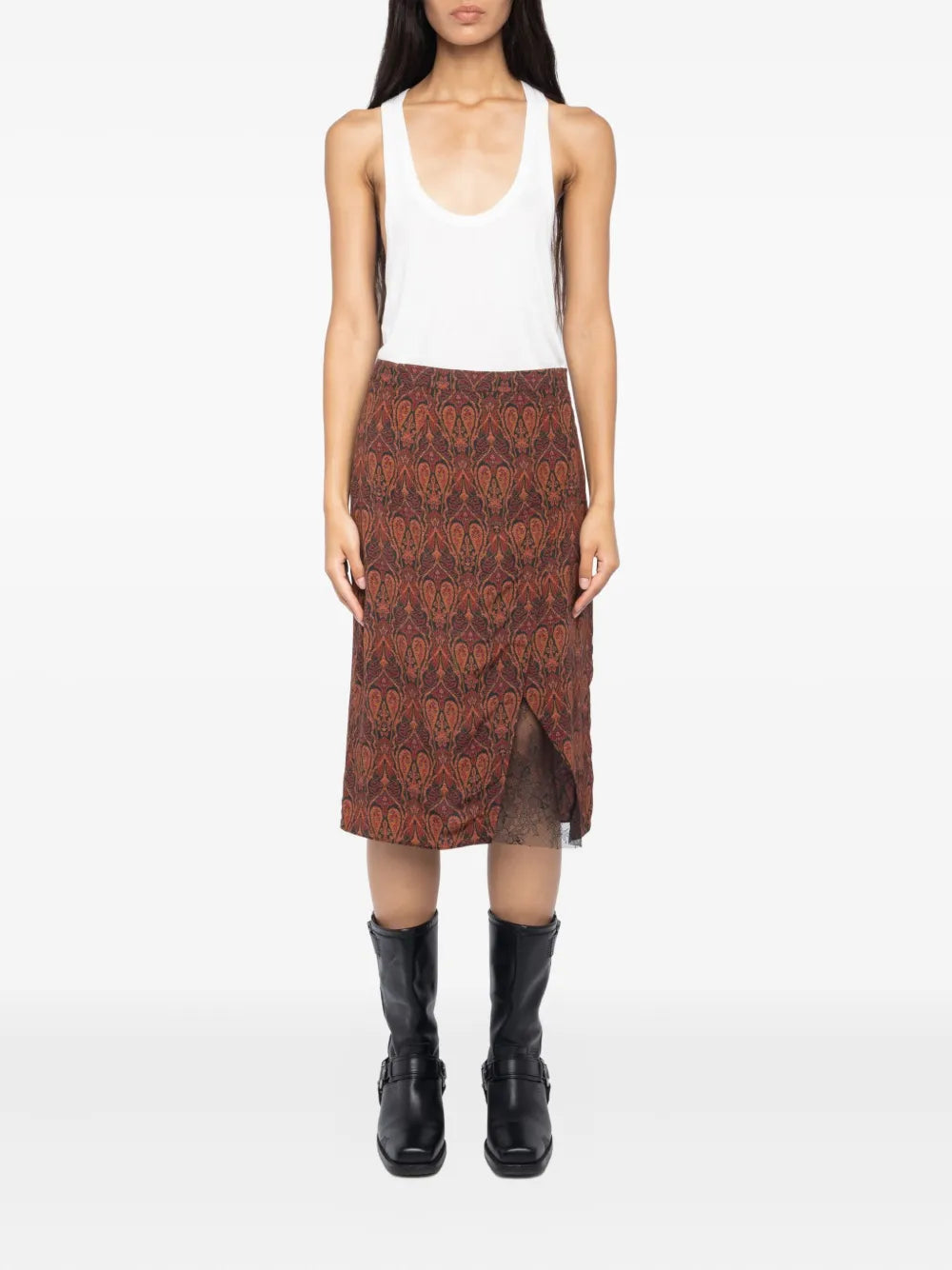 Zadig&Voltaire paisley-print straight skirt