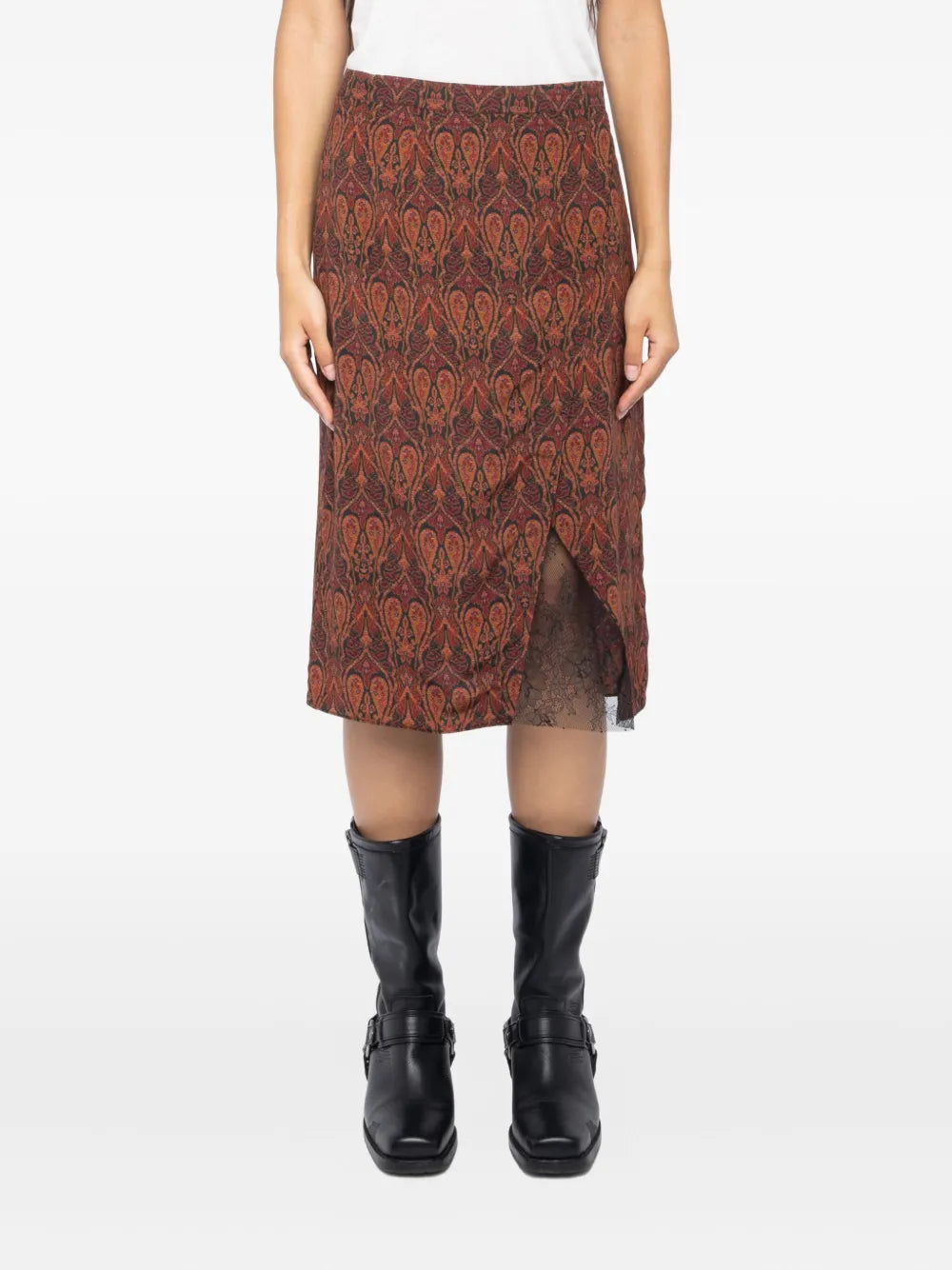 Zadig&Voltaire paisley-print straight skirt