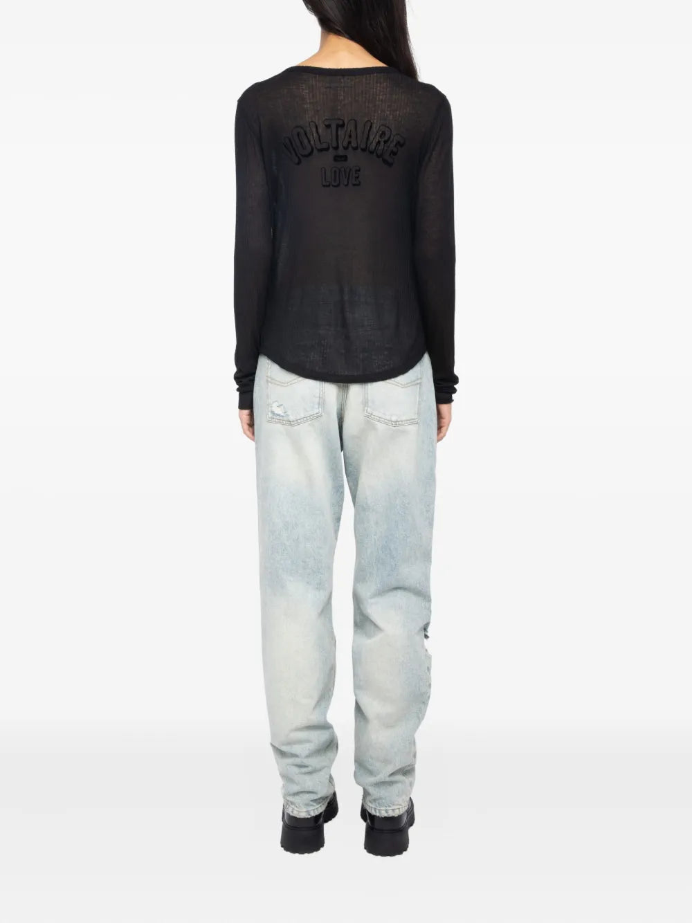 Zadig&Voltaire ribbed long-sleeve top