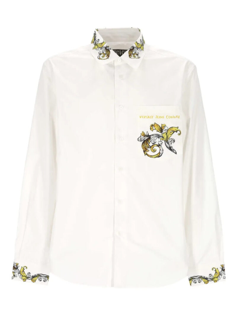 Versace Jeans Couture  baroque-print collar shirt
