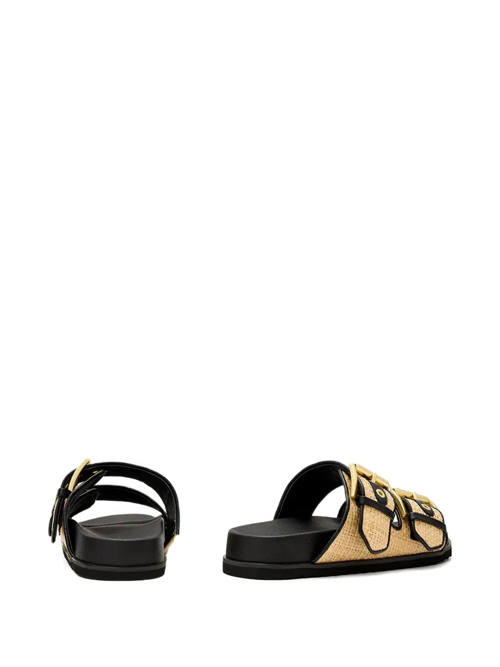 AllSaints  Sian woven buckled sandals