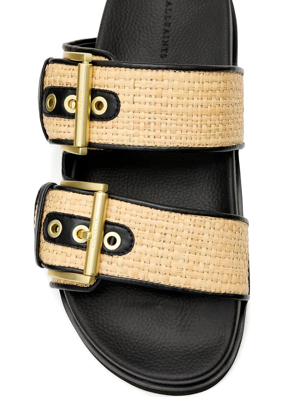 AllSaints  Sian woven buckled sandals