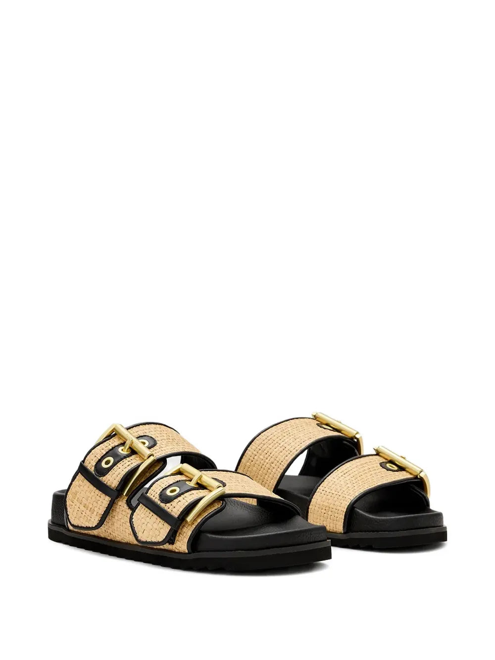 AllSaints  Sian woven buckled sandals