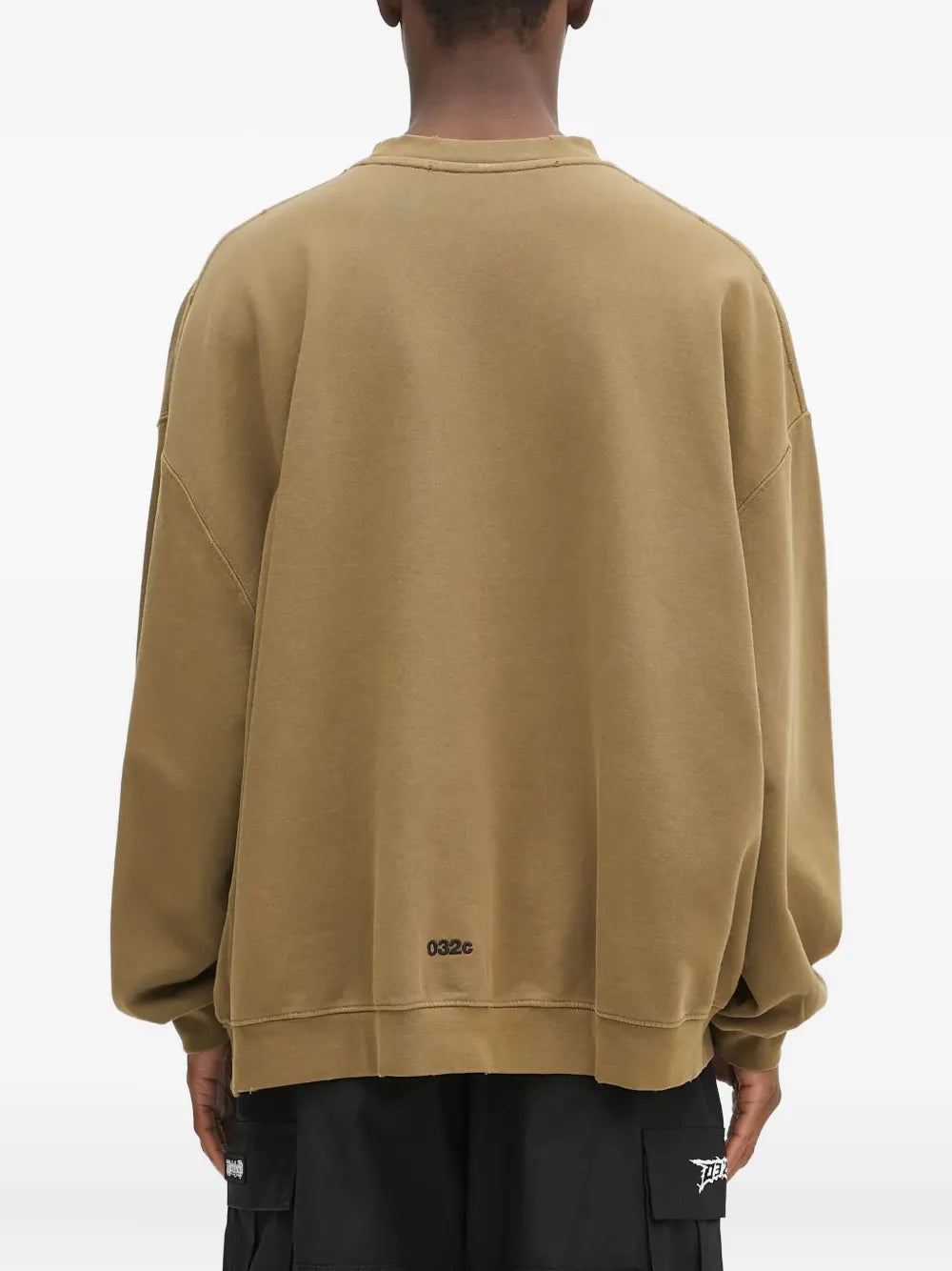 032c  flame-print long-sleeves sweatshirt