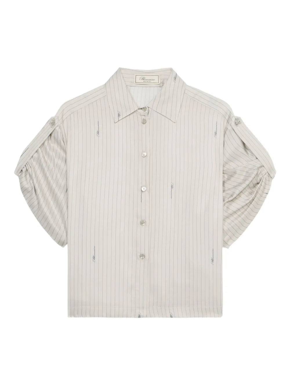 Blumarine  pinstriped button-up shirt
