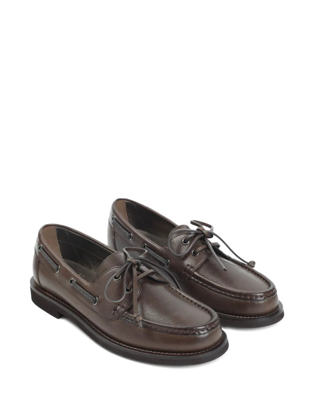 Brunello Cucinelli leather loafers
