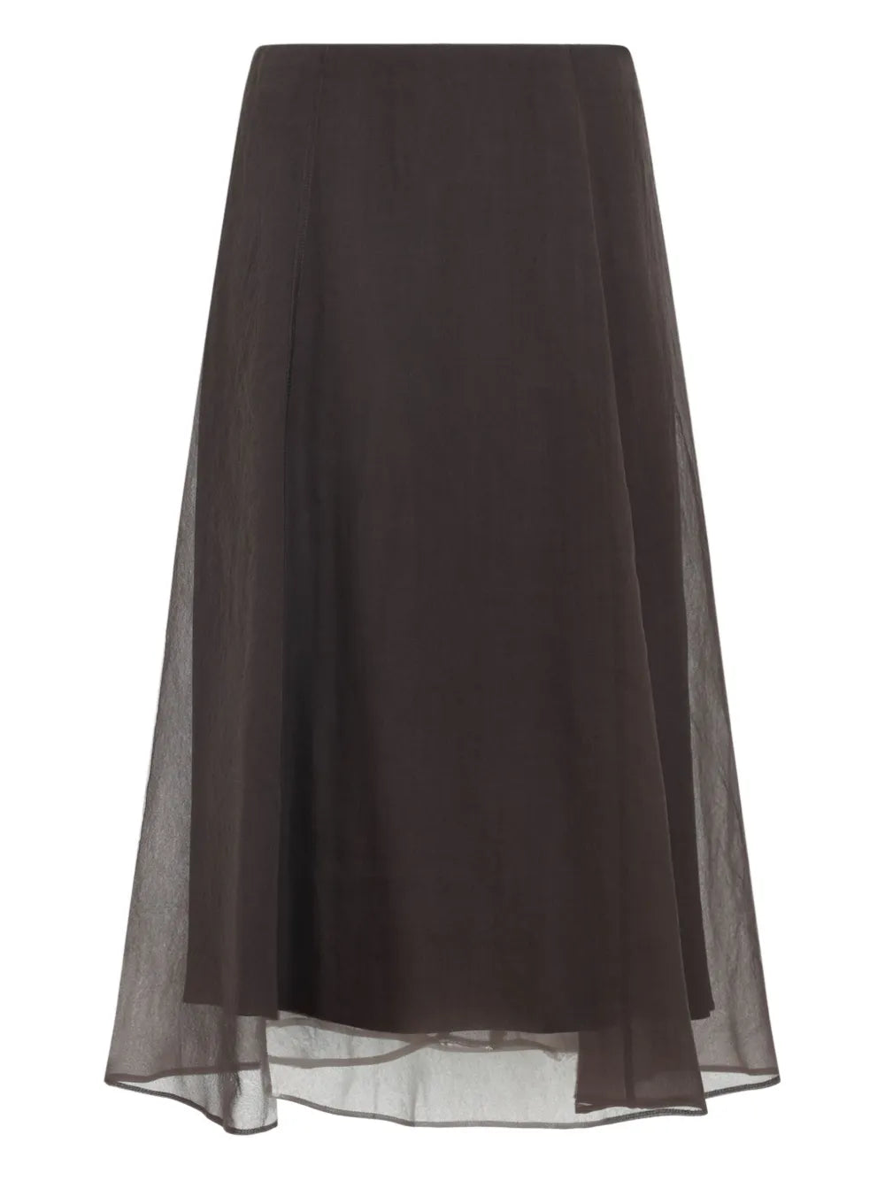 Brunello Cucinelli  sheer A-line skirt