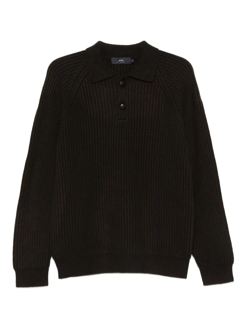 arch4  Mr. Darius ribbed-knit polo shirt