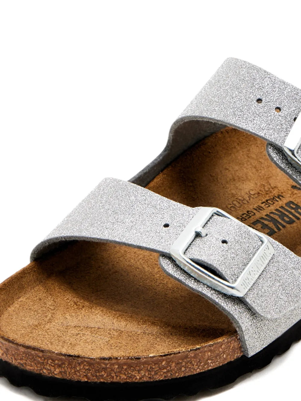 Birkenstock  glitter double-buckle flat sandals