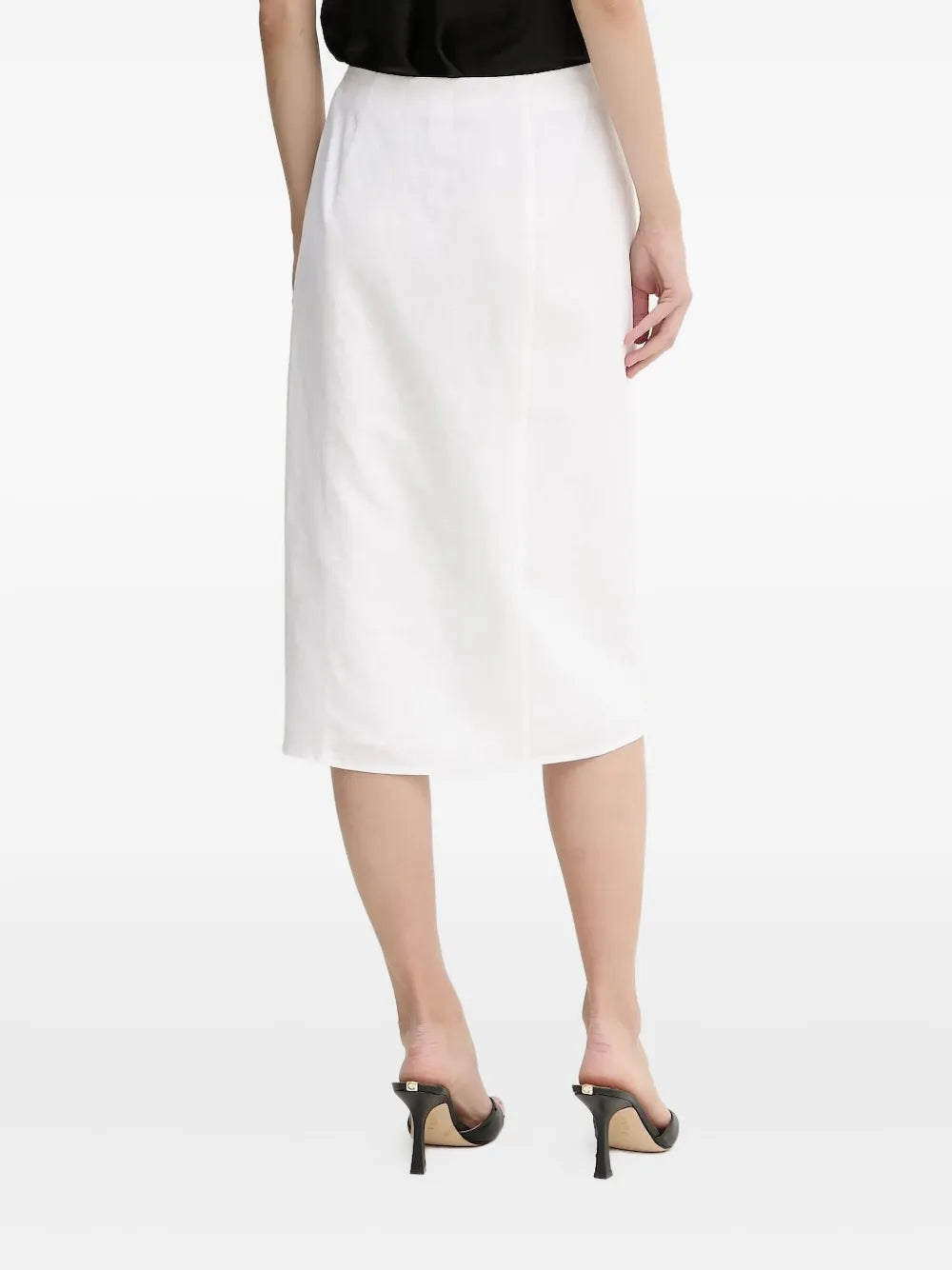 Armani Exchange  wrap-front midi skirt