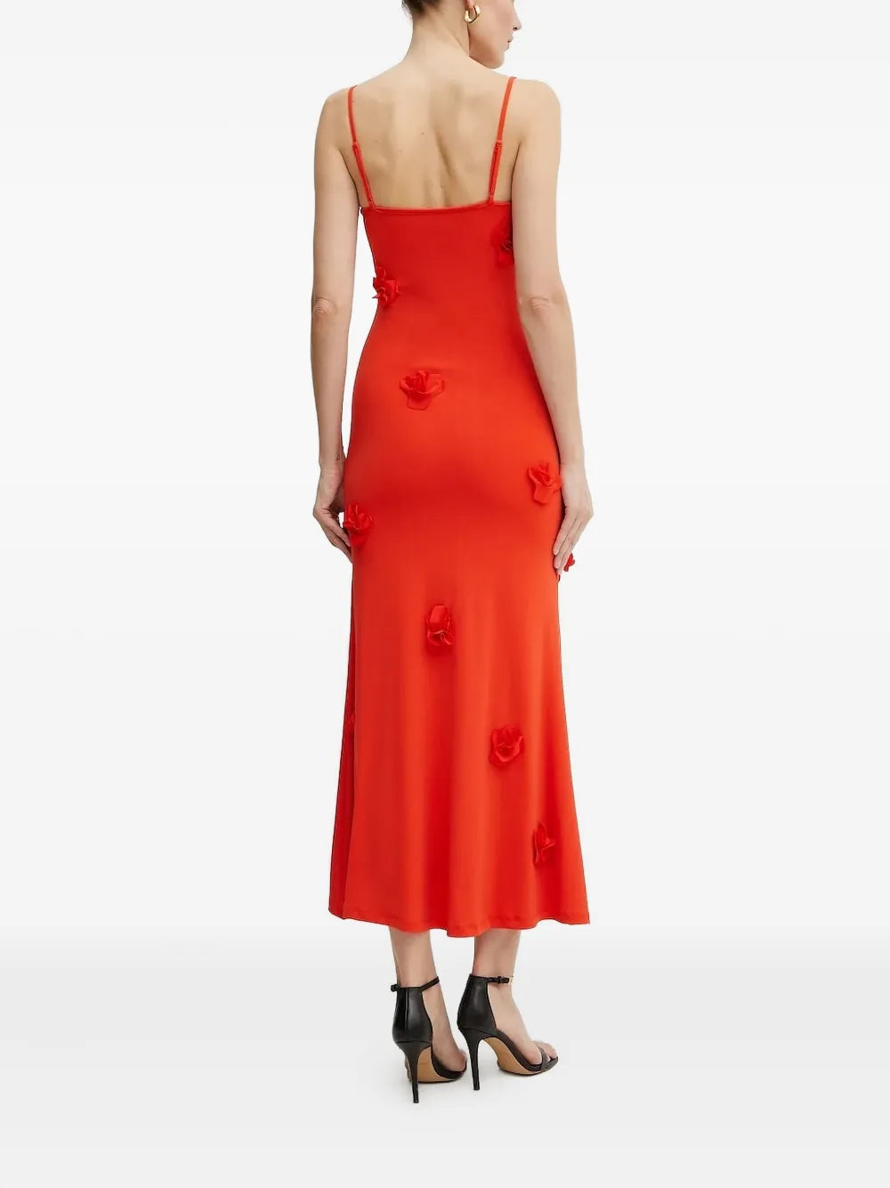 Bardot  rose-embellished midi dress