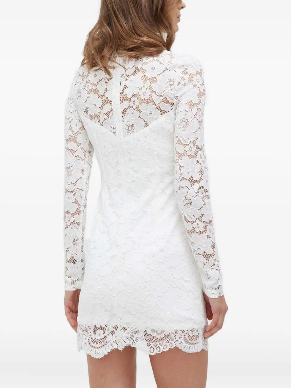 Bardot  lace long-sleeve mini dress