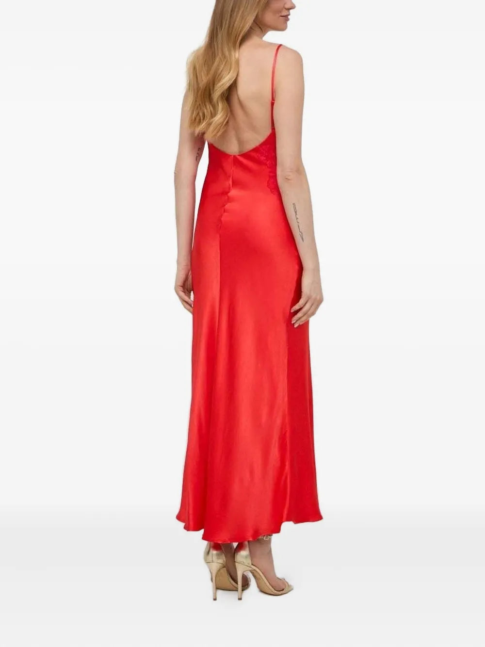 Bardot  lace-insert slip mid-dress