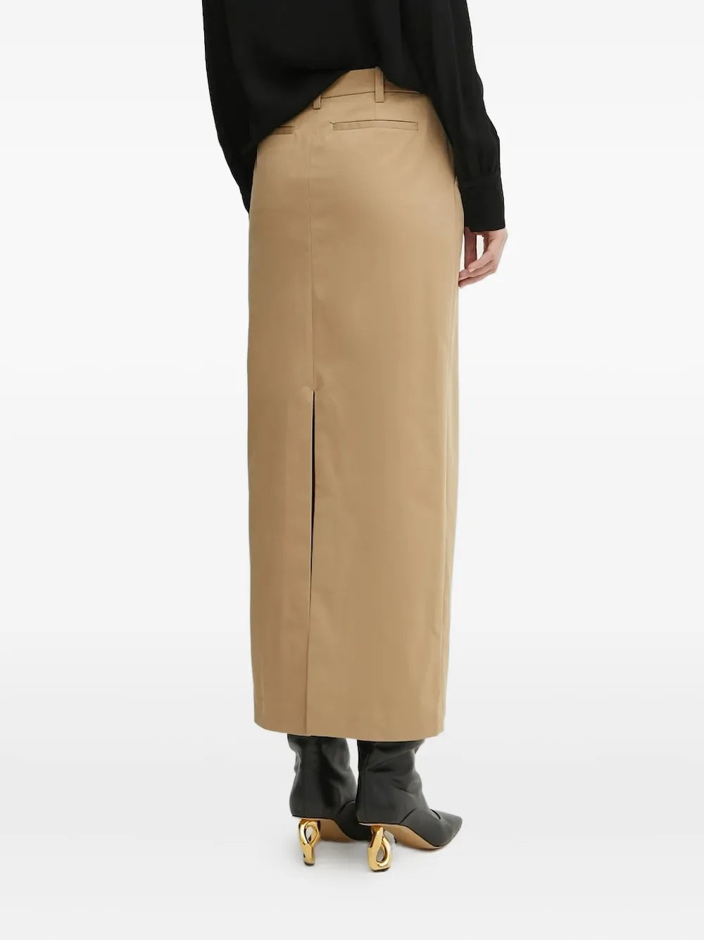 Bardot  front-slit midi skirt