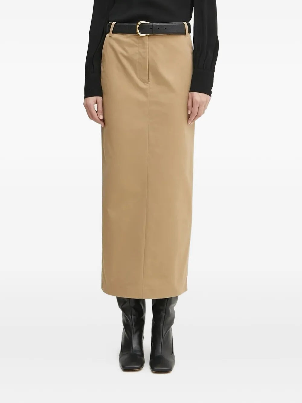 Bardot  front-slit midi skirt