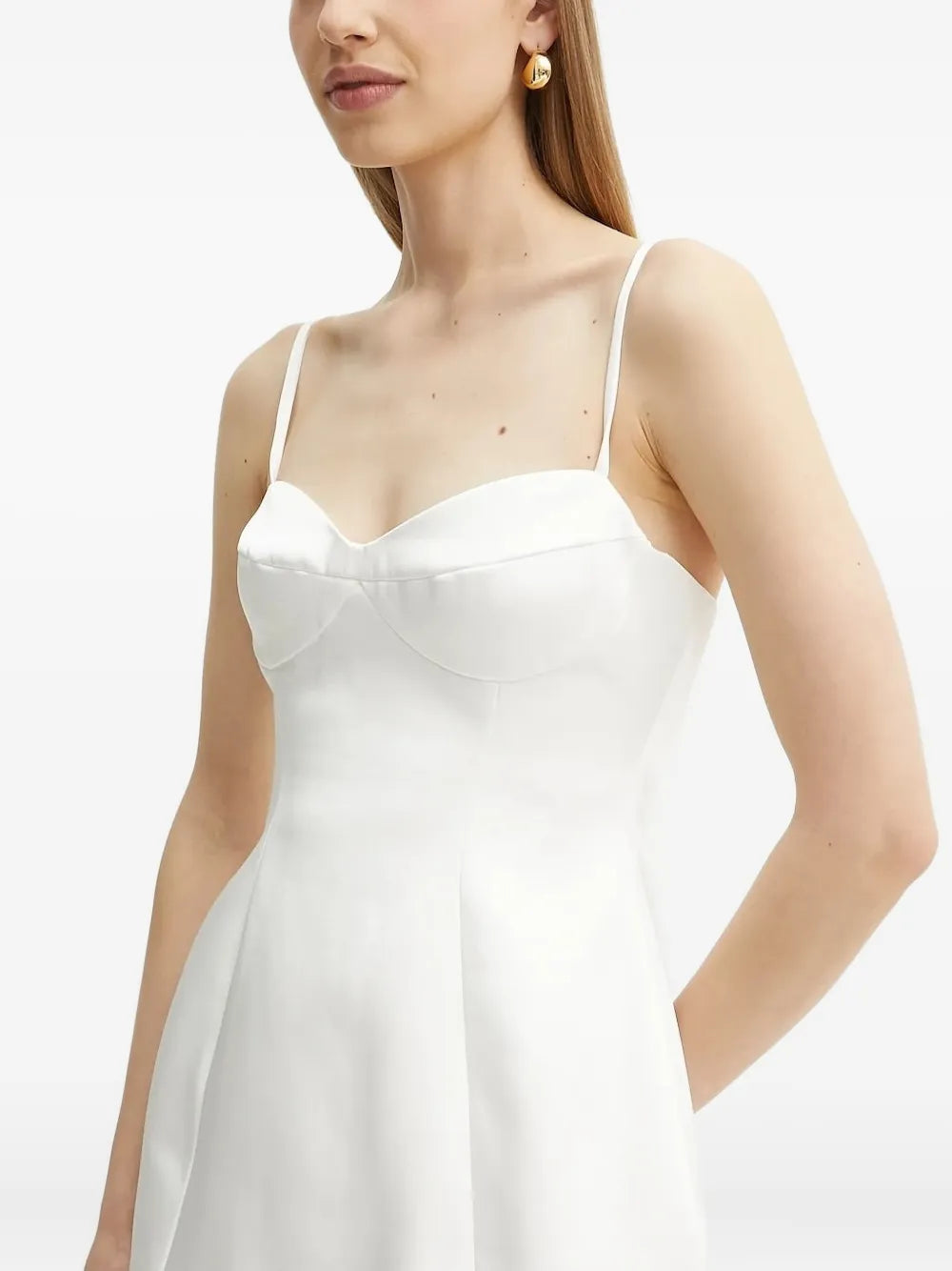 Bardot  sweetheart-neckline mini dress