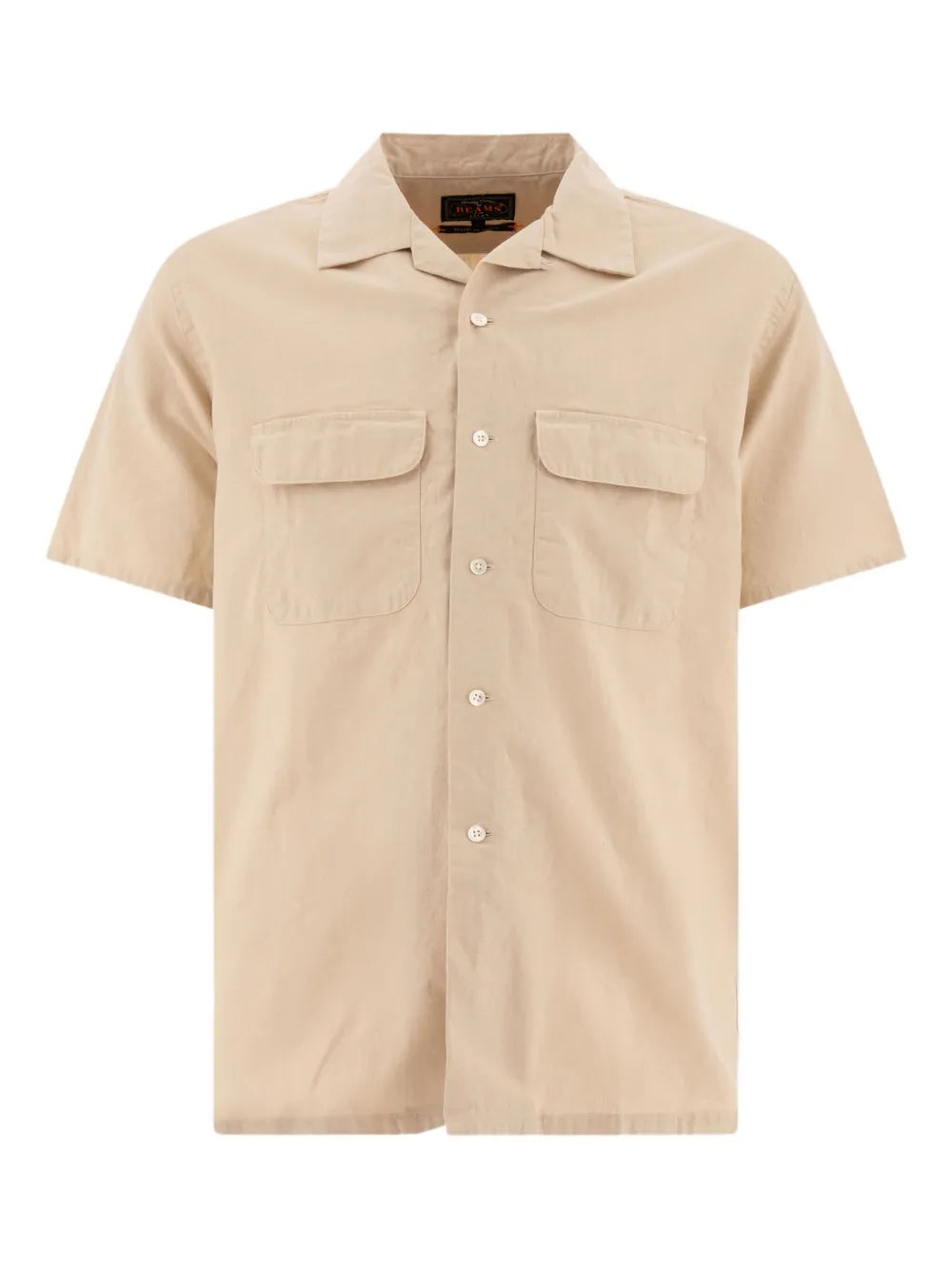 BEAMS PLUS  open-collar pocket shirt