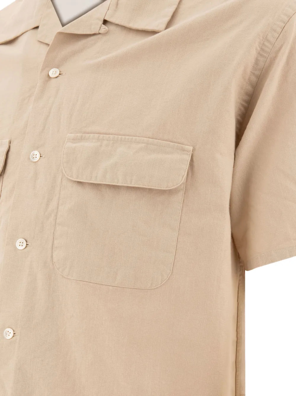 BEAMS PLUS  open-collar pocket shirt