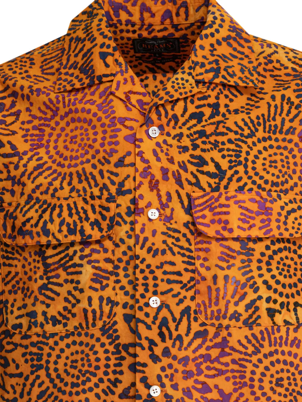 BEAMS PLUS  floral-print pocket shirt