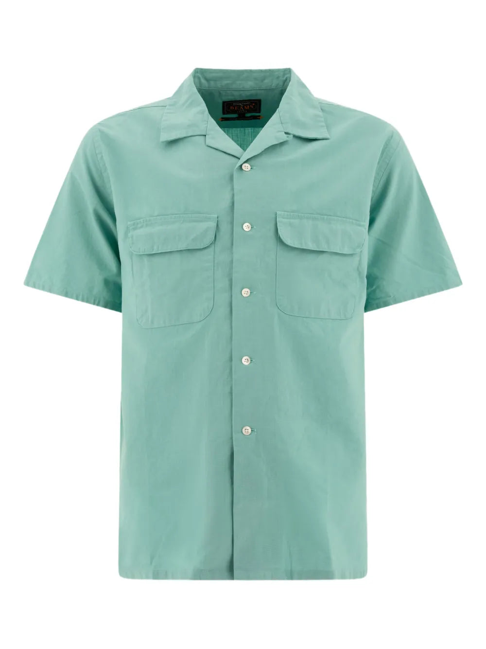 BEAMS PLUS  open-collar pocket shirt