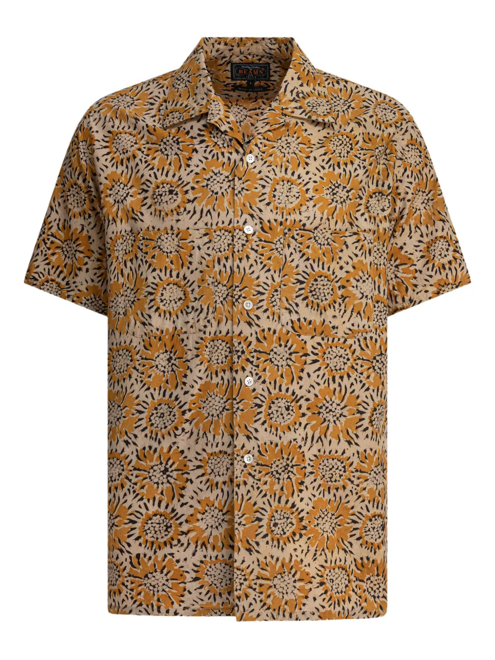 BEAMS PLUS  floral-print short-sleeve shirt