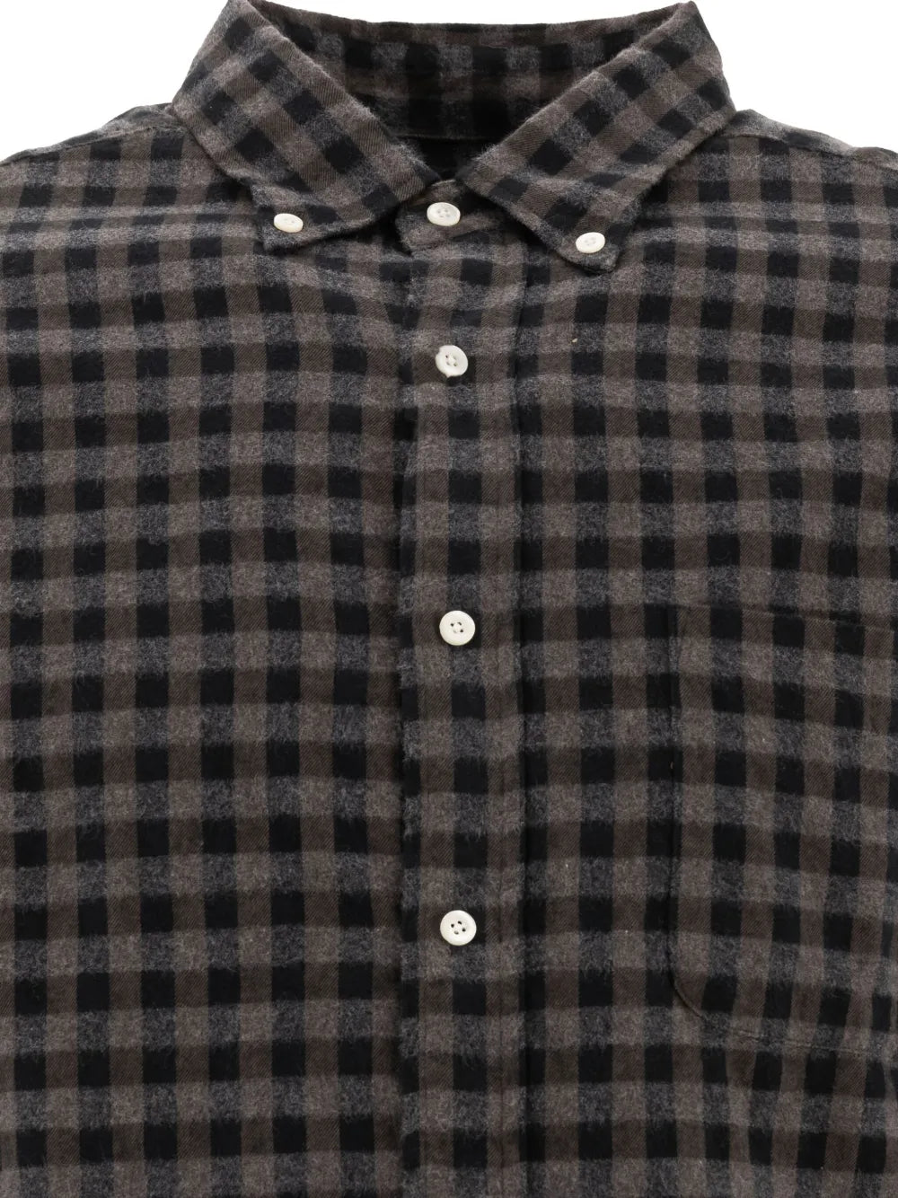 BEAMS PLUS  Gingham-check cotton shirt