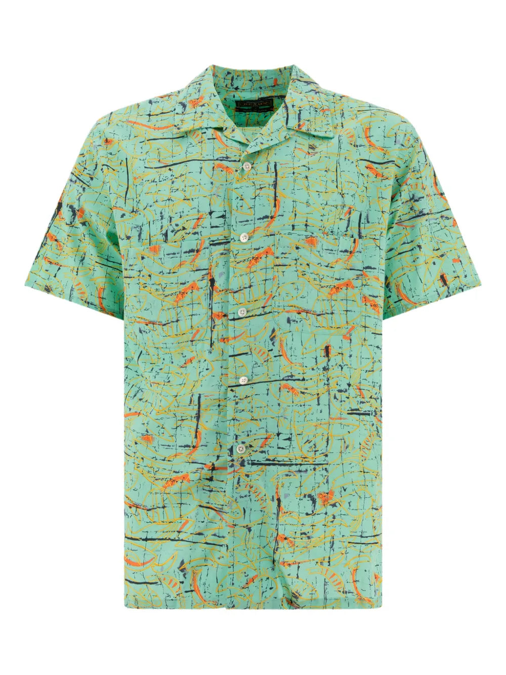 BEAMS PLUS  abstract-print short-sleeve shirt