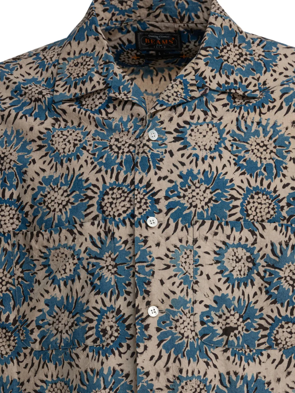 BEAMS PLUS  floral-print short-sleeve shirt