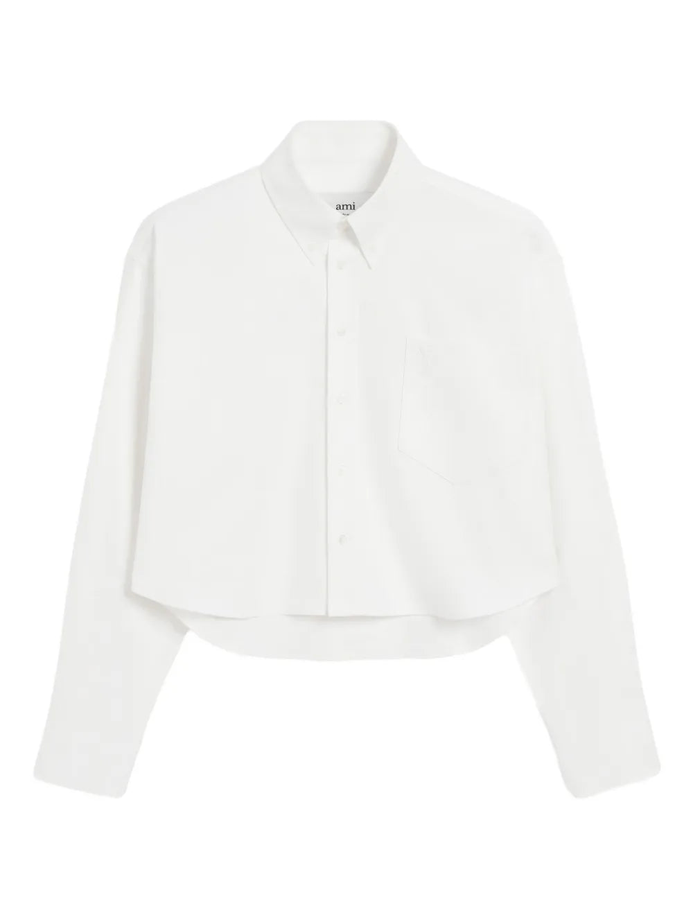 AMI Paris  Ami de Coeur cotton cropped oversized shirt