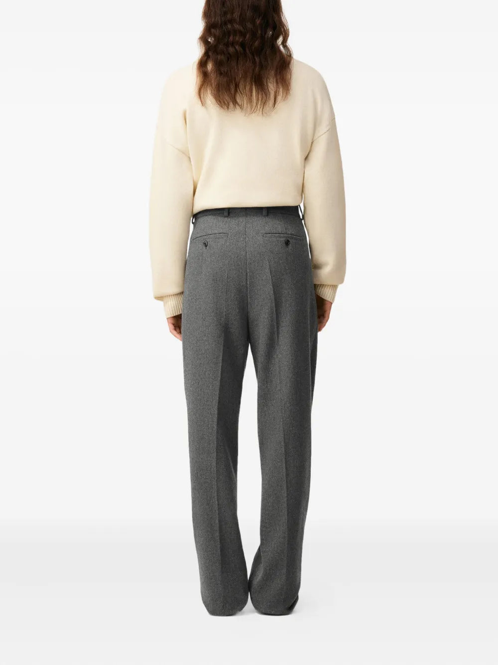 AMI Paris  pleated wool tailored trousers