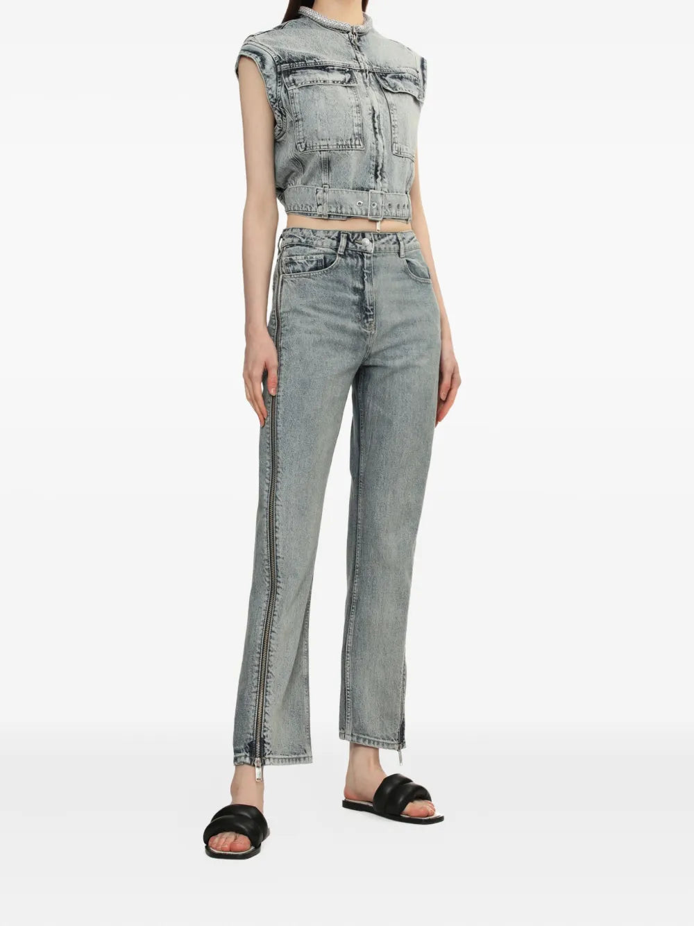 3.1 Phillip Lim  side-zip jeans