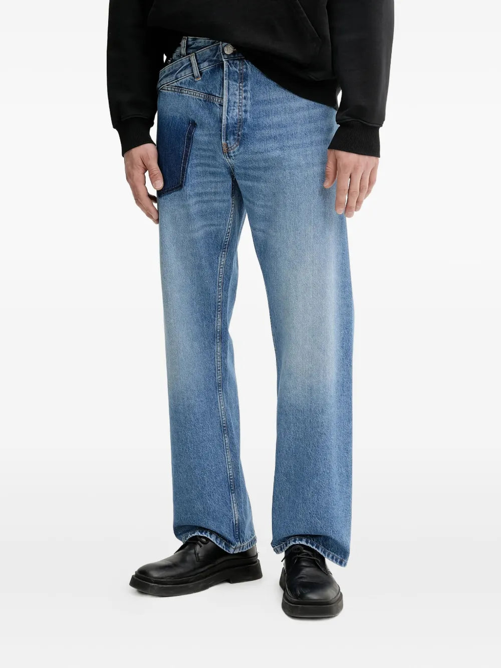 BLUEMARBLE  twisted-seams logo-print jeans